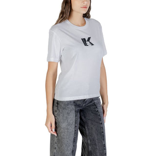Weißes Baumwoll-T-Shirt