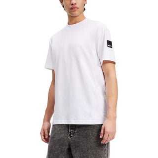 Camiseta de algodón blanca