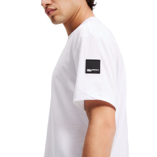 Weißes Baumwoll-T-Shirt