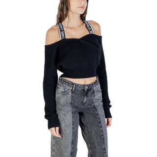 Schwarzes Baumwoll-Sweatshirt