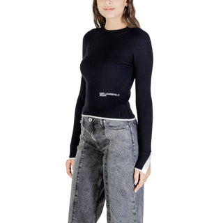 Schwarzes Viskose-Sweatshirt