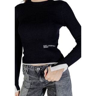 Schwarzes Viskose-Sweatshirt