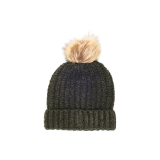 Grüne Polyester-Beanie