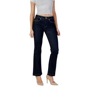 Blue Cotton Skinny Jeans