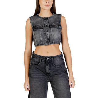 Black Cotton Waistcoat