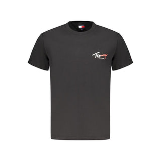 Herren-T-Shirt aus schwarzer Baumwolle