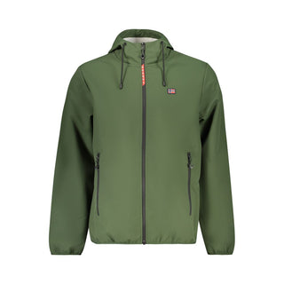 Chaqueta de poliéster verde para hombre