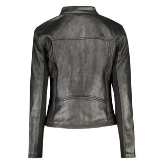 Schwarze Polyester-Damenjacke