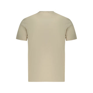 Beiges Baumwoll-Herren-T-Shirt