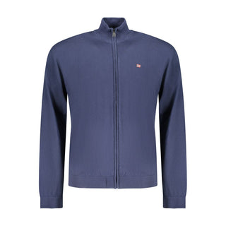 Cárdigan azul de algodón para hombre