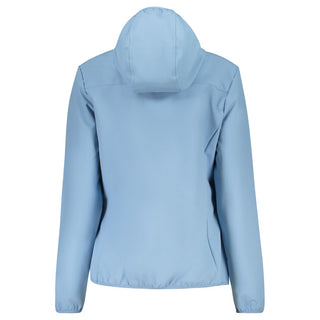 Chaqueta de poliéster azul celeste para mujer