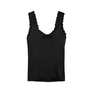 Schwarze Viskose-Tanktops