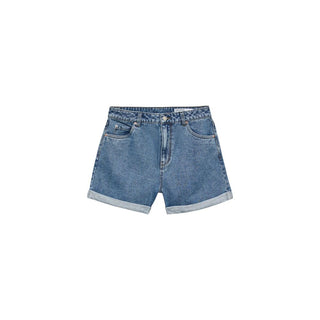 Hellblaue Baumwollshorts