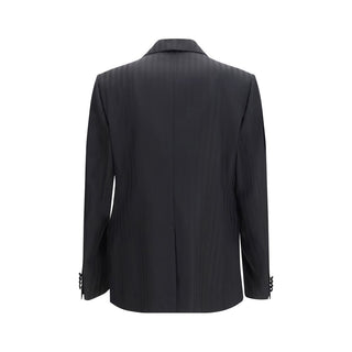 Blazer aus schwarzer Wolle Ovis Aries