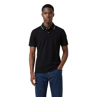 Polo de algodón negro