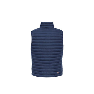 Blue Polyamide Sleeveless Jacket