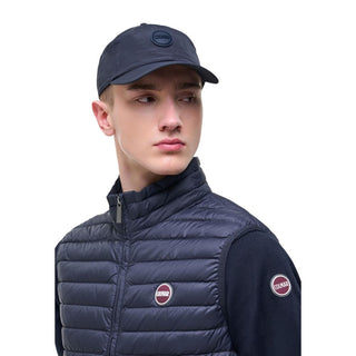 Blue Polyamide Sleeveless Jacket