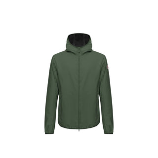Grüne Polyester-Schalenjacke