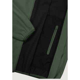 Grüne Polyester-Schalenjacke