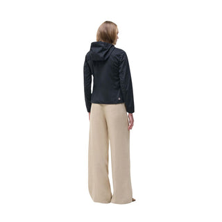 Black Polyester Shell Jacket