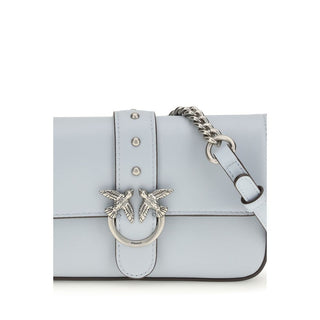 Schultertasche aus blauem Kalbsleder vom Bos Taurus