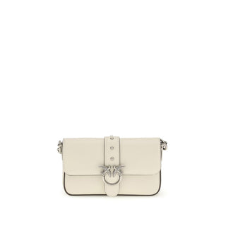 Bolso de hombro blanco de piel de ternero Bos Taurus