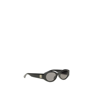 Schwarze Acetat-Sonnenbrille