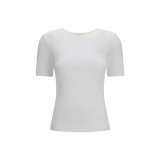 Weißes Baumwoll-T-Shirt