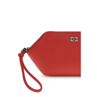 Clutch aus recyceltem, mehrfarbigem Leder