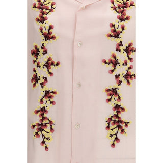 Camisa de algodón con estampado multicolor