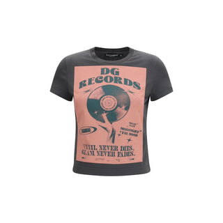 Graues Baumwoll-T-Shirt