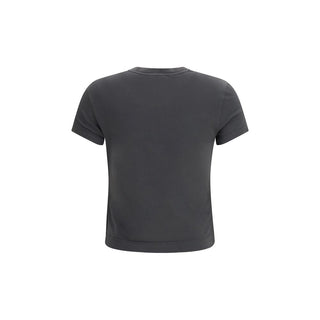 Graues Baumwoll-T-Shirt