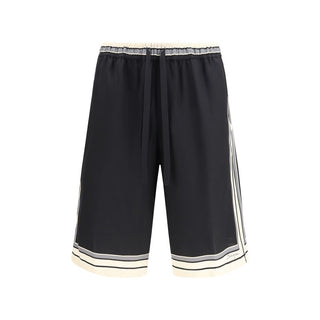 Black Silk Bermuda Shorts