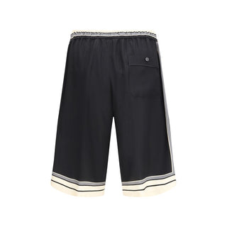 Black Silk Bermuda Shorts