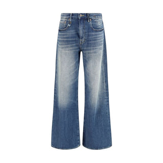 Blaue Relaxed Fit Jeans aus Baumwolle