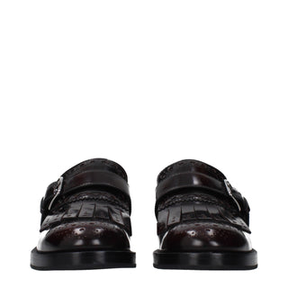 Rote Leder-Slipper