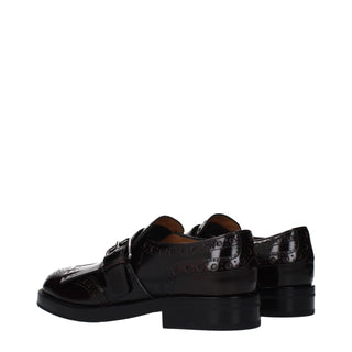 Rote Leder-Slipper