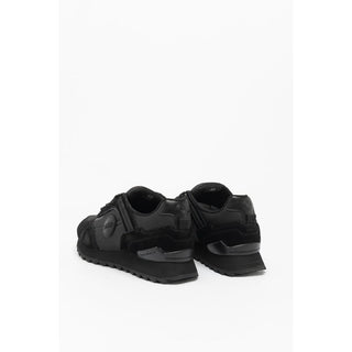 Black Leather Athletic Sneakers