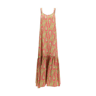Vestido Casual de Algodón Multicolor