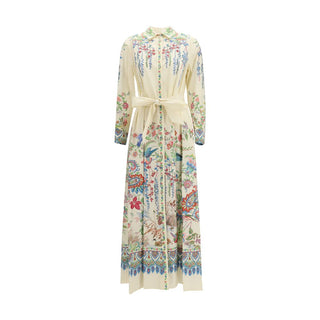 Vestido casual blanco de algodón