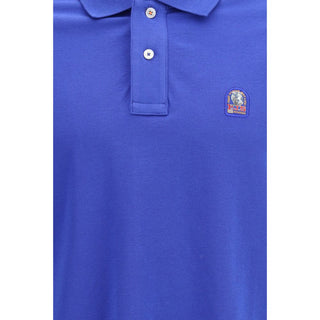 Blaues Polohemd aus Baumwolle