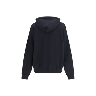 Schwarzes Baumwoll-Sweatshirt