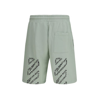 Bicolor-Bermudashorts aus Baumwolle
