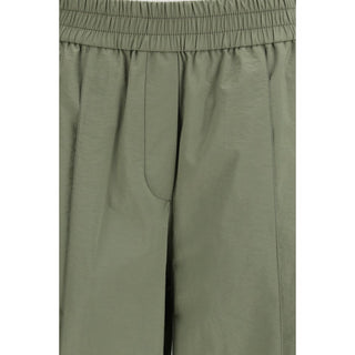Bicolor Cotton Casual Pants