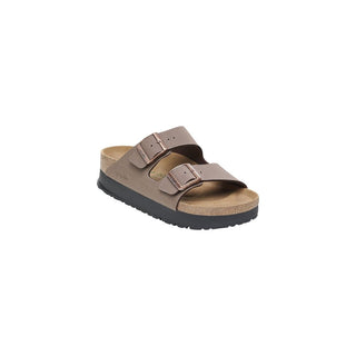 Sandalias con plataforma sintéticas marrones