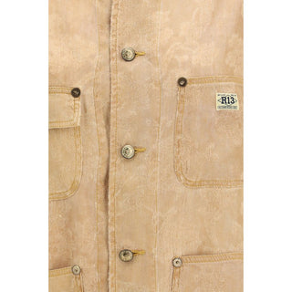 Orange Linen Coat