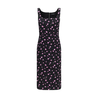 Multicolor Silk Casual Dress