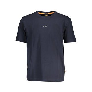 Camiseta para hombre de algodón orgánico azul