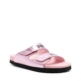 Multicolor Calfskin Strap-On Sandals