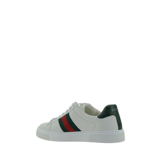 Weiße Kalbsleder Bos Taurus Low-Top-Sneaker
